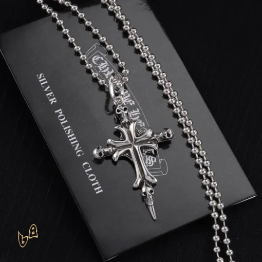 CH Cross Pendant Necklace - CH0027 - Image 2