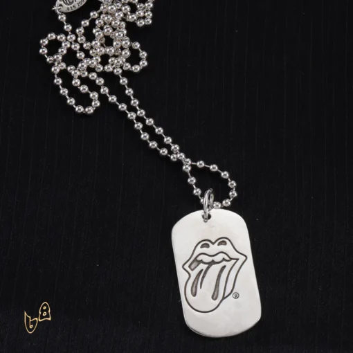 CH Tongue Square Pendant Necklace - CH0028 - Image 4