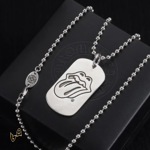 CH Tongue Square Pendant Necklace - CH0028 - Image 5