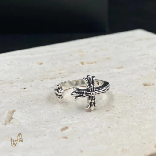 CH Silver Cross Ring - CH0085 - Image 2