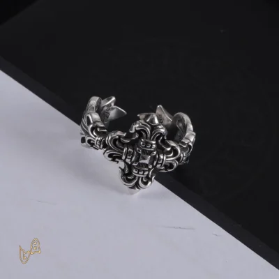 CH Filigree Cross Ring - CH0097