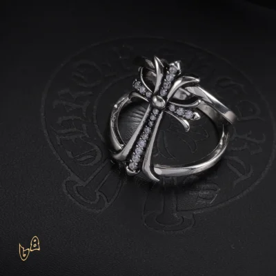 CH Cross Double Ring - CH0098 - Silver 1