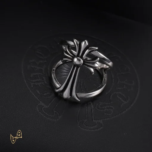 CH Cross Double Ring - CH0098 - Image 6