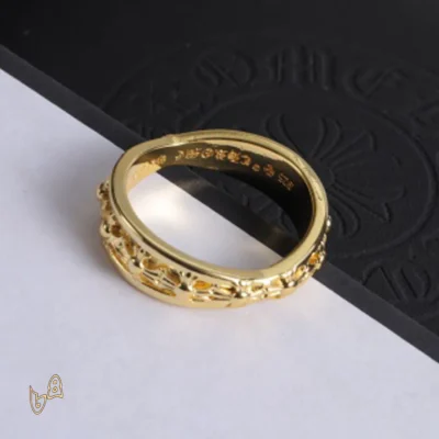 CH Cross Flower Ring - CH0100 - gold