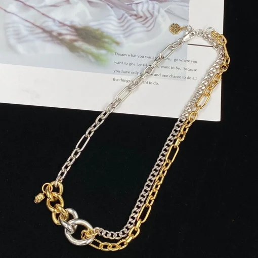 McQueen Silver Brass Necklace - MCQ0001 - Image 2