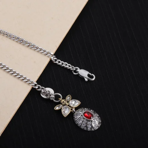 McQueen Silver Brass Necklace - MCQ0002 - Image 5
