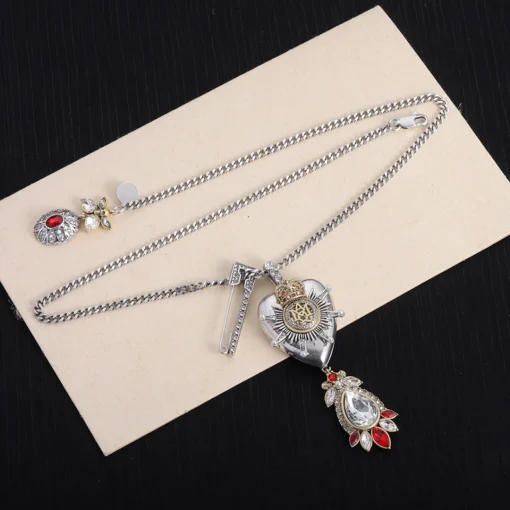 McQueen Silver Brass Necklace - MCQ0002 - Image 6