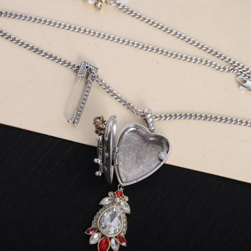McQueen Silver Brass Necklace - MCQ0002 - Image 4