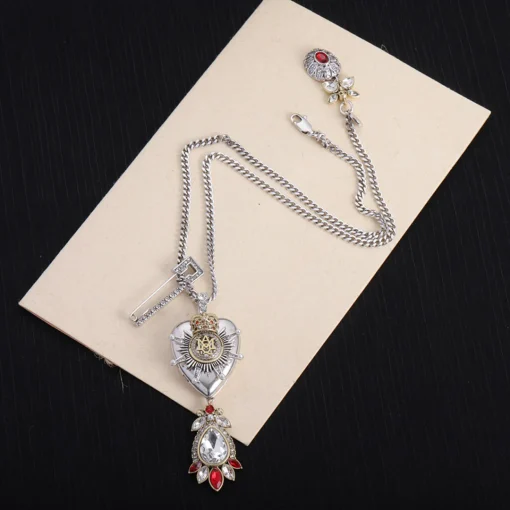 McQueen Silver Brass Necklace - MCQ0002 - Image 7