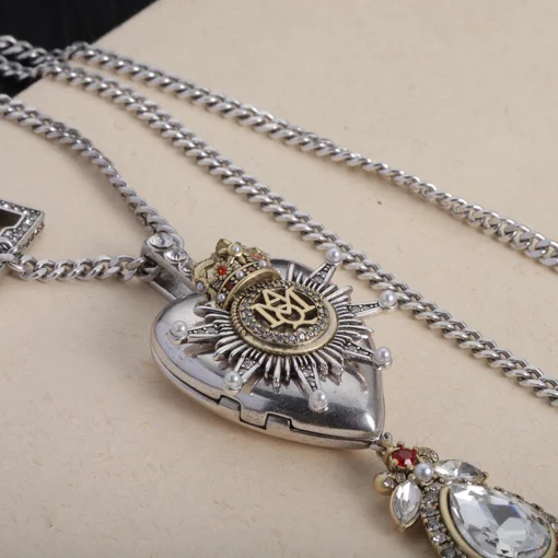 McQueen Silver Brass Necklace - MCQ0002 - Image 3