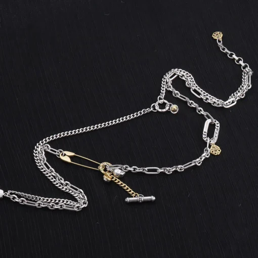 McQueen Safety Pin Necklace - MC0006 - Image 3