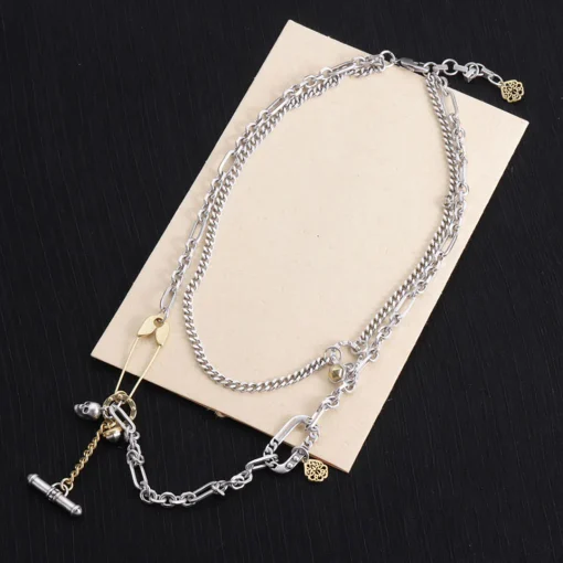 McQueen Safety Pin Necklace - MC0006 - Image 5