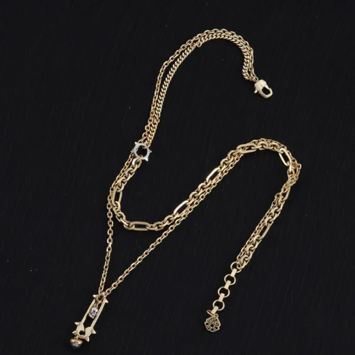 McQueen Safety Pin Necklace - MC0007 - Image 2