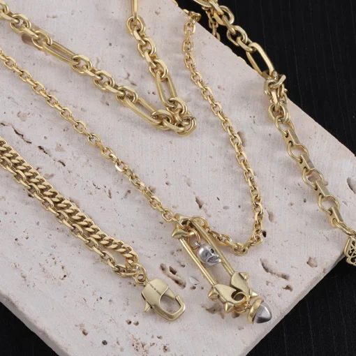 McQueen Safety Pin Necklace - MC0007 - Image 3