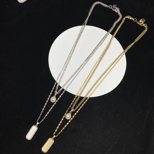 McQueen Logo Plaque Chain Necklace - MC0008 - Image 2