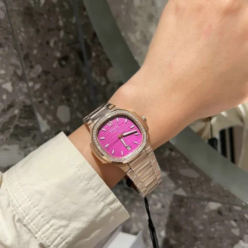 PP Nautilus 7010/1R-013 Purple Rose Gold Diamond Bezel - PP0002 - Image 9