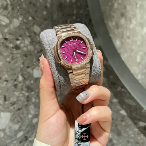 PP Nautilus 7010/1R-013 Purple Rose Gold Diamond Bezel - PP0002 - Image 3