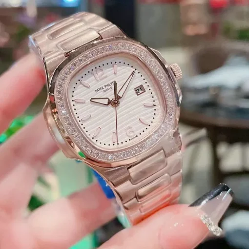 PP Nautilus 7010/1G Rose Gold Diamond Bezel Custom - PP0003 - Image 4