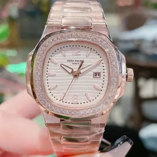 PP Nautilus 7010/1G Rose Gold Diamond Bezel Custom - PP0003 - Image 2