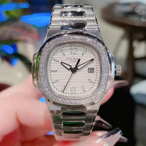 PP Nautilus 7010/1G Steel Diamond Bezel Custom - PP0004 - Image 2