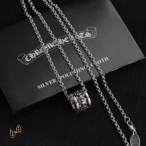 CH Cross Flower Ball Necklace - CH0036 - Image 5