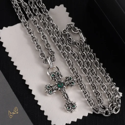 CH Cross Pendant Necklace - CH0037 - Image 4