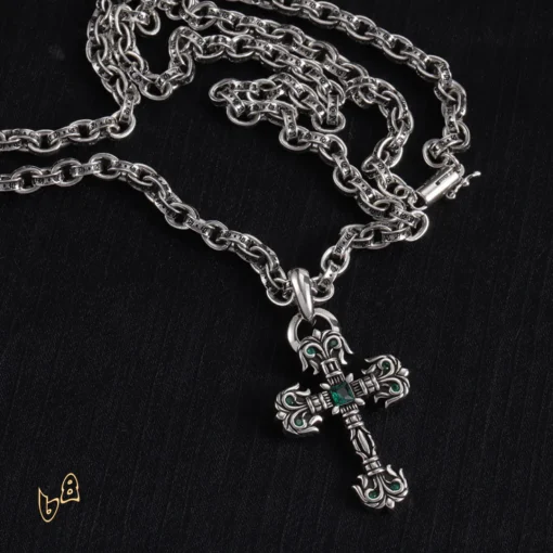 CH Cross Pendant Necklace - CH0037 - Image 3