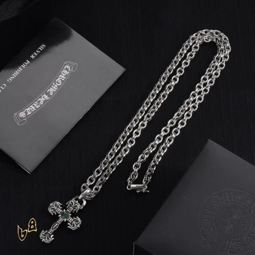 CH Cross Pendant Necklace - CH0037 - Image 2