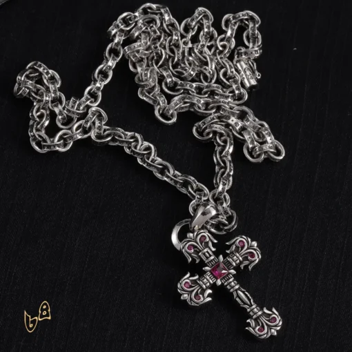 CH Cross Pendant Necklace - CH0037 - Image 9