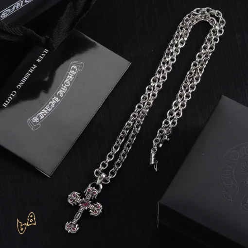 CH Cross Pendant Necklace - CH0037 - Image 8