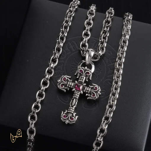 CH Cross Pendant Necklace - CH0037 - Image 6