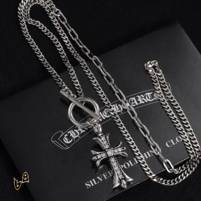 CH Cross Pendant Necklace - CH0040