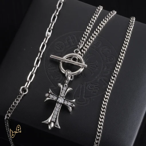 CH Cross Pendant Necklace - CH0040 - Image 6