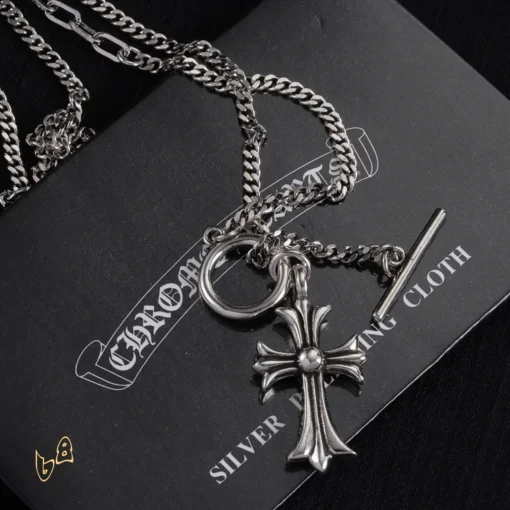 CH Cross Pendant Necklace - CH0040 - Image 5