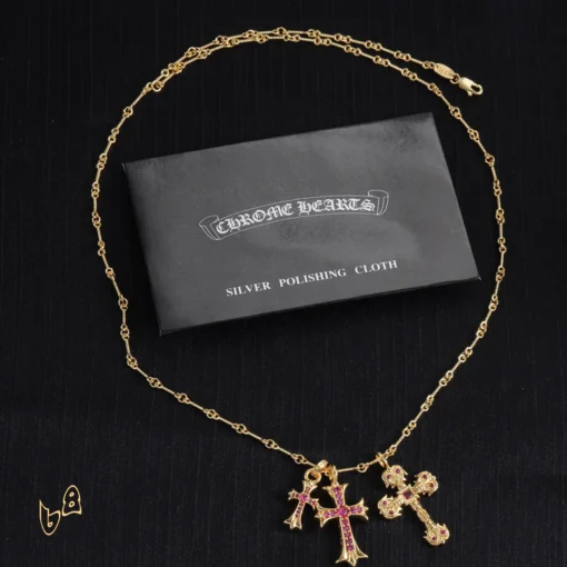 CH Cross Pendant Necklace - CH0046 - Image 5