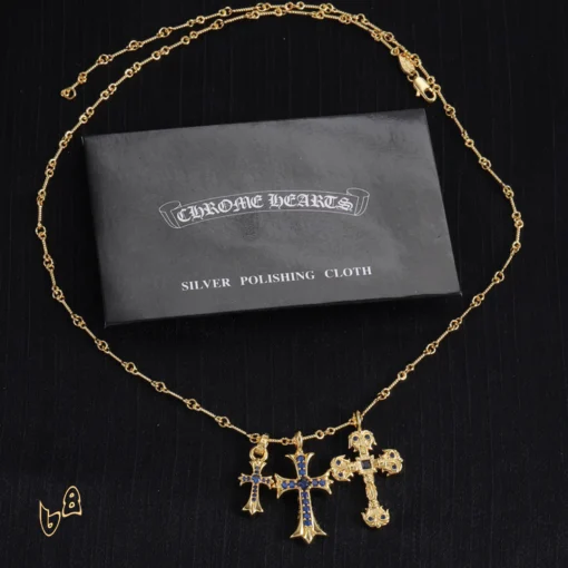 CH Cross Pendant Necklace - CH0046 - Image 4