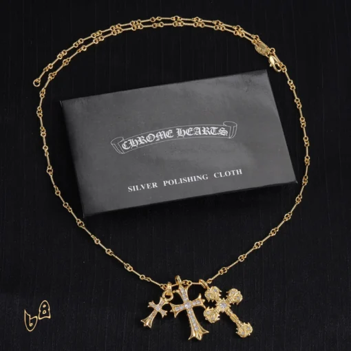 CH Cross Pendant Necklace - CH0046 - Image 3