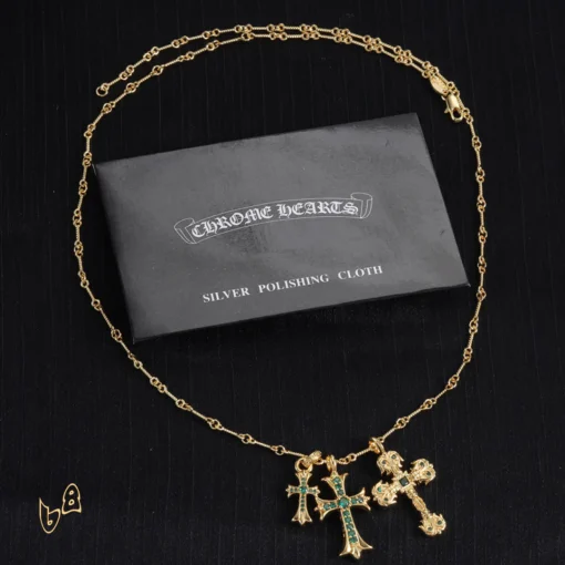 CH Cross Pendant Necklace - CH0046 - Image 2