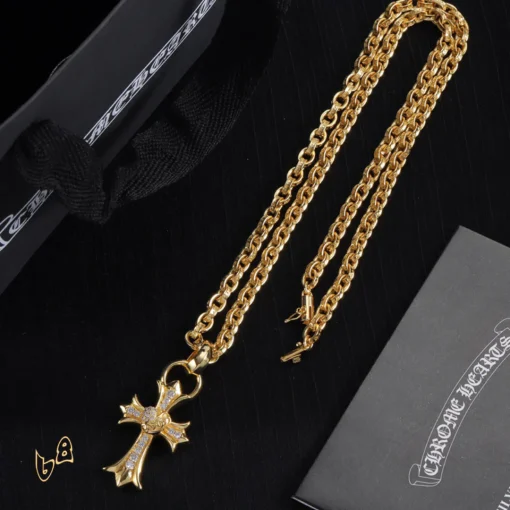 CH Cross Pendant Necklace - CH0047 - Image 4