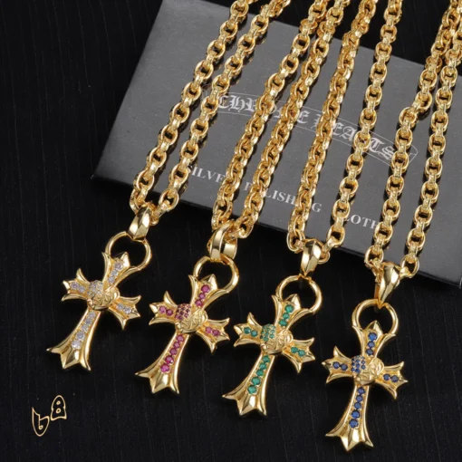 CH Cross Pendant Necklace - CH0047 - Image 2