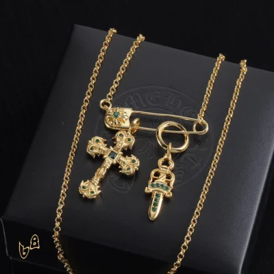 CH Cross Pendant Necklace - CH0051