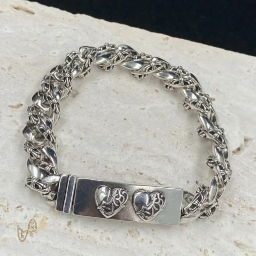 CH Fancy Link Curb Chain Bracelet  - CH0052 - Image 5