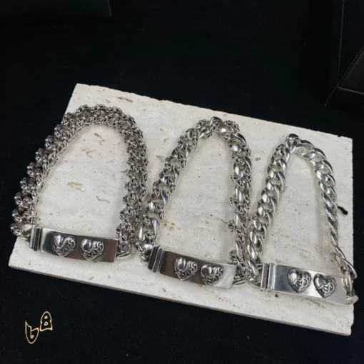CH Fancy Link Curb Chain Bracelet  - CH0052 - Image 2