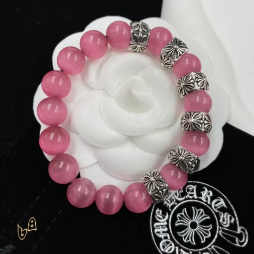 CH Pink Tiger Eye Stone Bracelet - CH0055 - Image 3