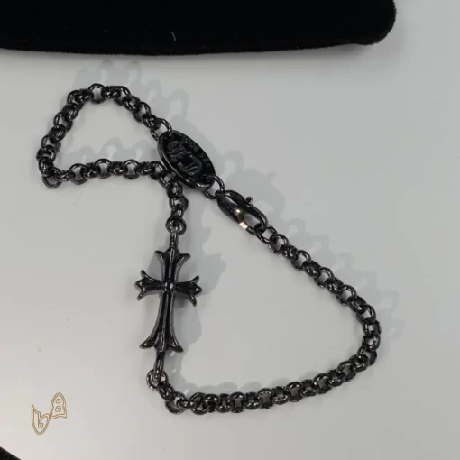 CH Black Cross Bracelet - CH0058 - Image 4