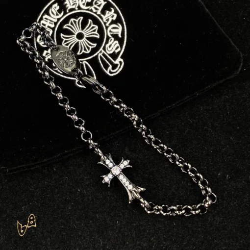 CH Black Cross Bracelet - CH0058 - Image 2