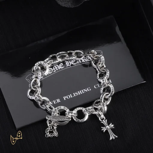 CH Silver Chain Link Bracelet - CH0066 - Image 3