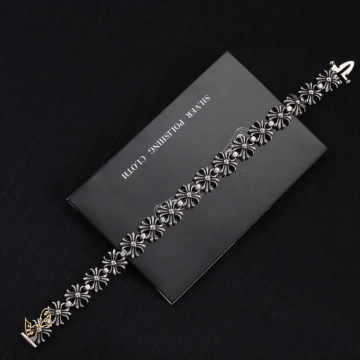 CH Cross Flower Bracelet - CH0068 - Image 4