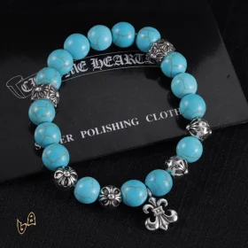 CH Beaded Cross Flower Bracelet - CH0071