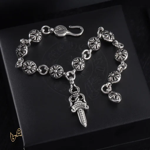 CH Cross Flower Ball Bracelet  - CH0072 - Image 2